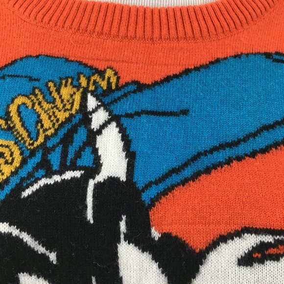 MOSCHINO Couture Milano Sylvester The Cat Looney Tunes Virgin Wool Sweater Dress - Picture 10 of 10